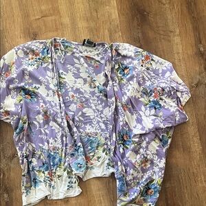 Angie Lavender Floral Kimono